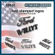 1/16 Jeep Willys Stamped Ford Logos