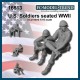 1/16 WWII US Soldiers Seated