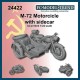 1/24 Soviet Motorcycle M72 w/Sidecar