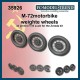 1/35 M-72 Motorcicle Weighted Wheels for Zvezda kits