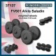 1/35 FV601 Alvis Saladin Weighted Wheels for Dragon Kits
