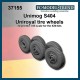1/35 Unimog S404 Uniroyal Tyre Weighted Wheels for ICM kits