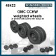1/48 GMC Weighted Wheels for Tamiya kits