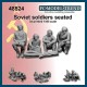 1/48 Soviet Soldiers Seated (4 figures)