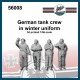 1/56 German Panzer Crew in Winter Uniform (4 figures)