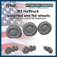 1/72 M3 Haltrack Weighted Wheels & Flat Wheel for Academy kit