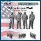 1/72 WWII US Tank Crew (4 figures)