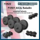 1/72 FV601 Alvis Saladin Weighted Wheels for ACE kit