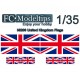 Water-slide Decal for 1/35 Adaptable Decal Flag United Kingdom