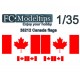 Water-slide Decal for 1/35 Adaptable Flags Canada