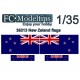 Water-slide Decal for 1/35 Adaptable Flags New Zeland