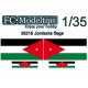 Water-slide Decal for 1/35 Adaptable Flags Jordan