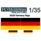 Water-slide Decal for 1/35 Adaptable Flags Germany
