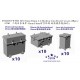 1/350 WWII IJN 25mm 13mm AA Machine Gun Resin Caisson (30pcs)