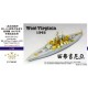 1/700 WWII USS West Virginia BB-48 1945 Upgrade Detail set for Trumpeter kit #05772