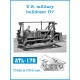 Metal Tracks for 1/35 US Army Bulldozer D7