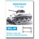 Metal Tracks for 1/35 US Sherman T51 Type (200 links)