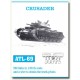 Metal Tracks for 1/35 British Crusader Tank (260 links)