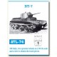 Metal Tracks for 1/35 Soviet BT-7 (160 links)
