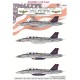 Decals for 1/48 Boeing F/A-18F Super Hornet VFA-11 Red Rippers