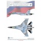Decals for 1/48 Sukhoi Su-35S Variety Code Red & Serial Number