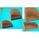1/48 British Wicker Seat Full Back - 1x Short & 1x Tall, No Leather Pad