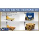 1/35 5t Pallet truck & Wooden Pallet w- 200L Oil Drum-Plastic Barrel Set