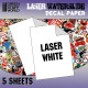 Waterslide Decals - Laser White (5 sheets, A4)