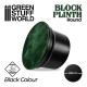 Round Block Plinth Black (Diameter: 8 cm, Height: 6 cm, Base: 9.5 cm)