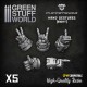 Puppetswar Hand Gestures - Right for 28/32mm Wargame Miniatures