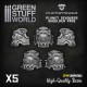 Puppetswar Planet Devourer Shoulder Pads for 28/32mm Wargame Miniatures