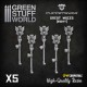 Puppetswar Maces - Right Hands for 28/32mm Wargame Miniatures