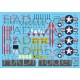 Decals for 1/32 Grumman F-14 Tomcat High-Visibility Stencil Set For Trumpeter Kit
