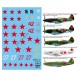 Decals for 1/48 MiG-3 (silver 46, white 18, black 16, red 42/27)