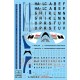 1/144 Tu-154 B/B-1 70's-80's Years MALEV Dry-Water Decal sheet