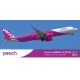 1/200 Modern Peach Airbus A321LR Jet Airliner