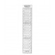 TT-40 Cutting Scale Ruler (15cm) [acrylic with stainless edge]