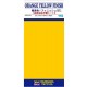 (TF12) Adhesive Detail & Marking Sheet - Orange Yellow Finish (90mm x 200mm)