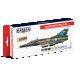 Acrylic Paint Set for Airbrush - Falklands Conflict Set Vol.1: Argentinean AF Planes (17ml x 8)