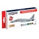 Acrylic Paint Set for Airbrush - Modern North Korean AF [Wonsan 2016 Air Show] (6 x 17ml)