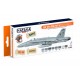 Lacquer Paint Set - USAF, USN and USMC Aircraft since late 1970s (Modern Greys) (17ml x 8)