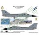 RAAF Decals for 1/48 General Dynamics 6 SQN (Blue lightning bolt with boars head 2002)