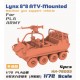 1/72 PLA Army Lynx 8x8 ATV-Mounted Machine Gun Support Vehicle