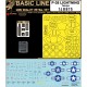 1/48 P-38 Lightning Seatbelts, Masking & Stencils Decals for Tamiya kits