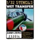 1/32 Mitsubishi A6M5 Zero Stencils for Hasegawa kit (Wet Transfers)