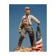 54mm Scale Confederate Cavalry Officer (white metal)