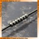 Silver Dual-Pipe II (Diameter: 2.5mm, Inner Diameter: 1.2mm, Length: 2mm) 20pcs