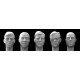 5 Heads for 1:32/54mm Figures (Style #1)