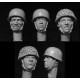 1/35 5x Heads with WWII German Paratroopers Helmets
