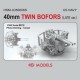 1/350 US Navy 40mm Twin Bofors Late Version (8pcs)